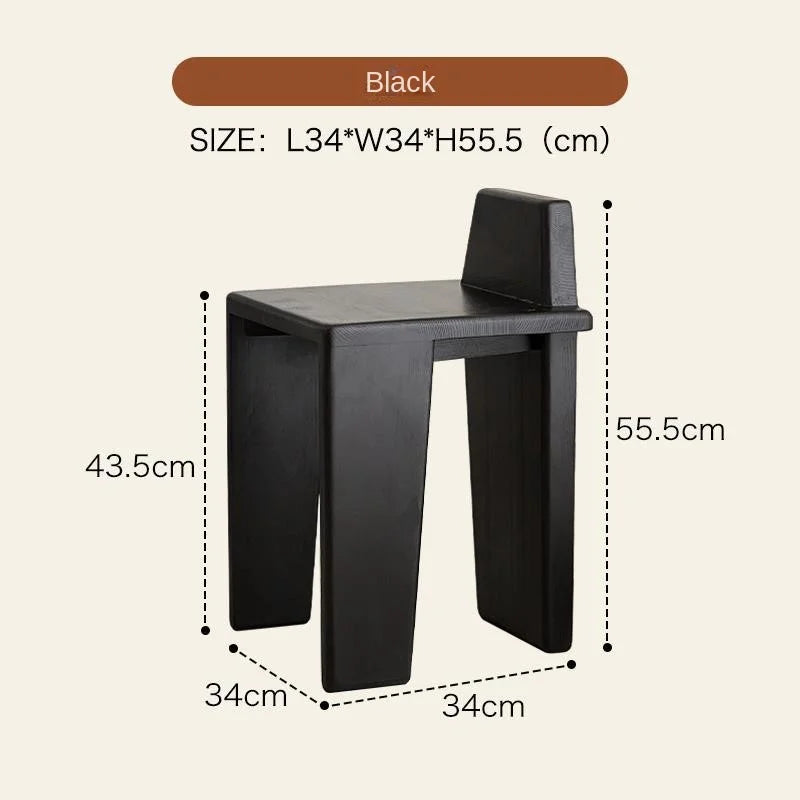 SkandiShop Netta Nordic massiivipuusta valmistettu olohuoneen jakkara