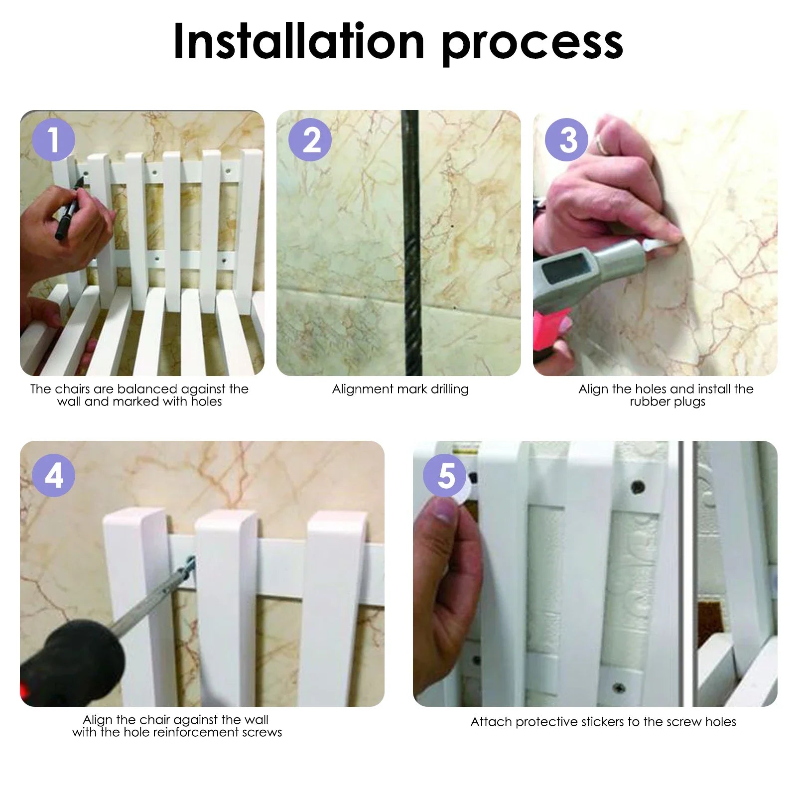 FoldWood-seinälle kiinnitettävä tuoli