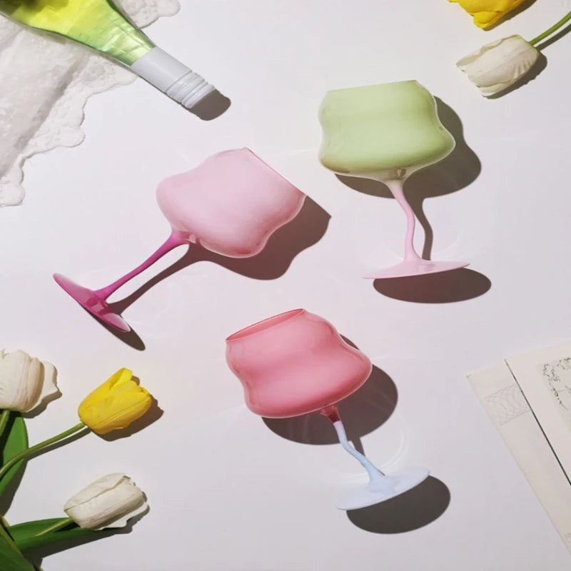 Vintage Macaron Delight -viinilasisetti