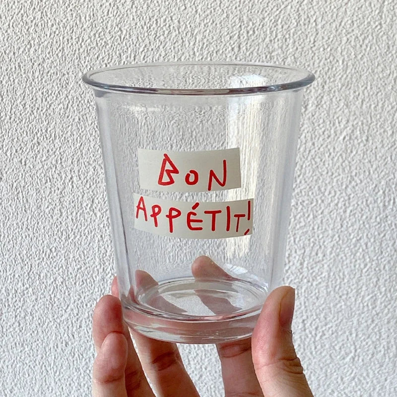 Korealainen Ins Glass Cup Wide