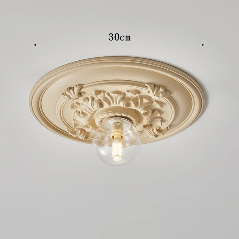 ParisianGlow Ceiling Lamp – French Retro Elegance