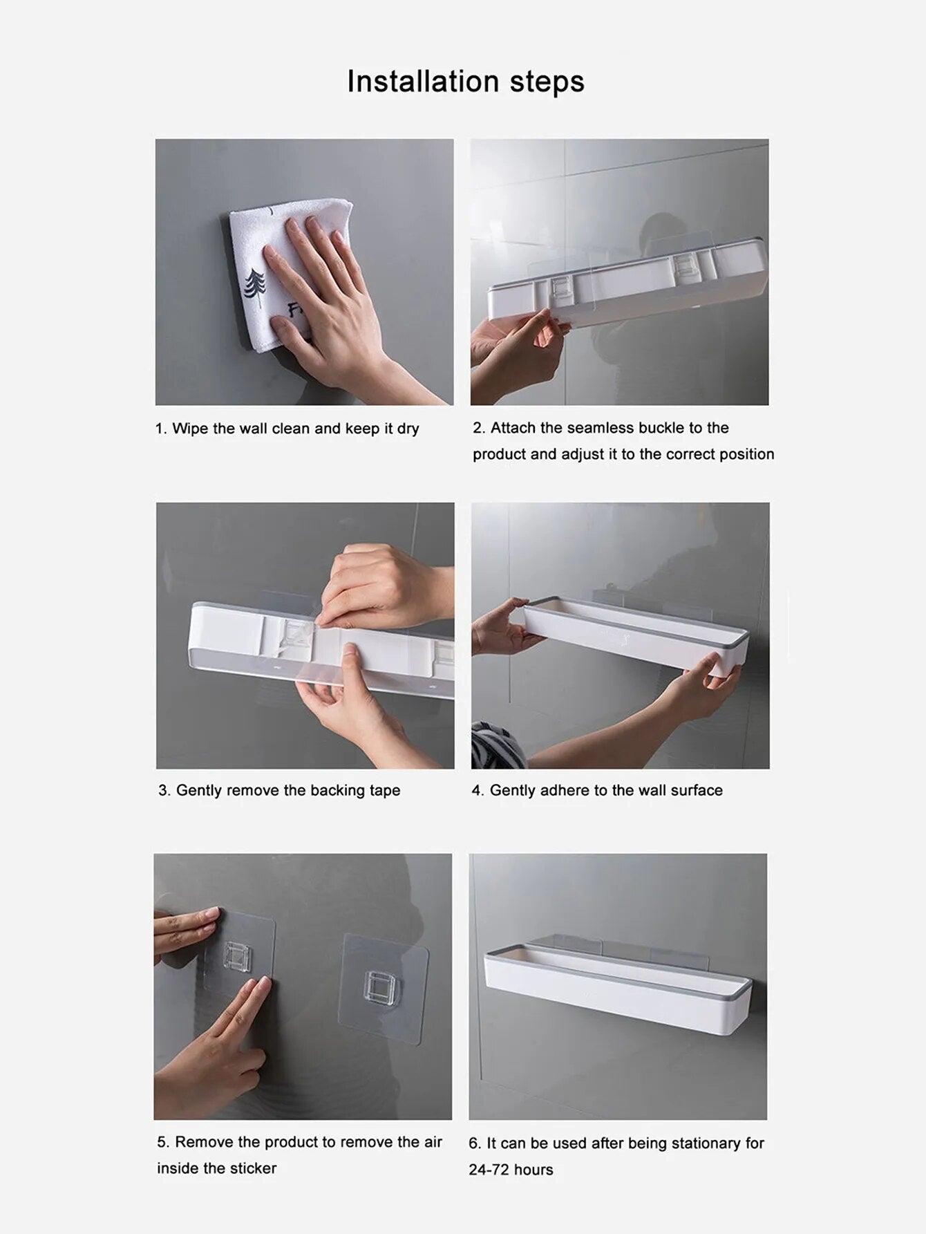 SkandiShop WC-kylpyhuoneen säilytyskaappi seinälle ripustettavalla telineellä