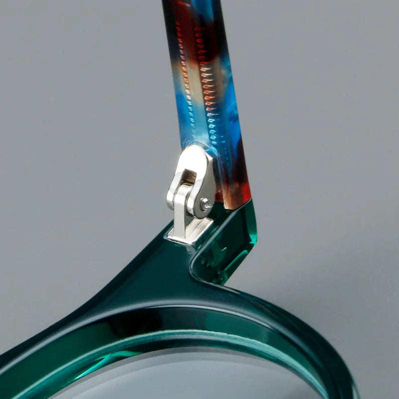 ClassicVista Round Acetate Glasses – Vintage Luxury Collection