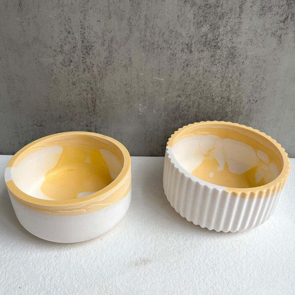 SkandiShop DIY Pyöreä raidallinen purkki