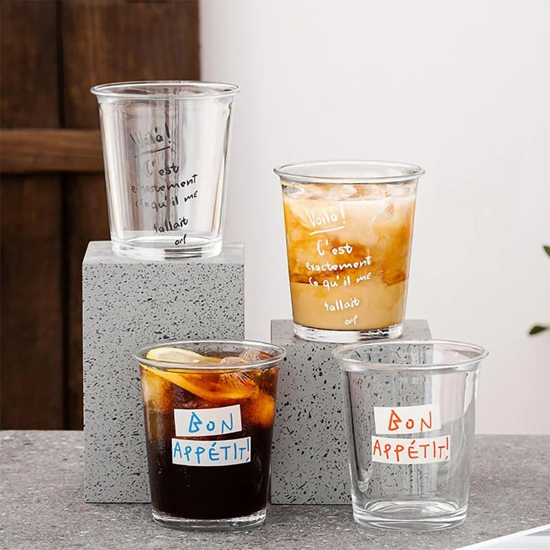 Korean Ins Glass Cup Wide