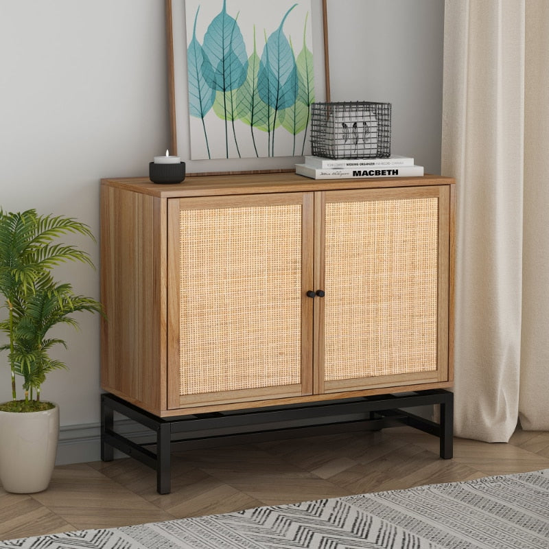 SkandiShop Rattan cabinet