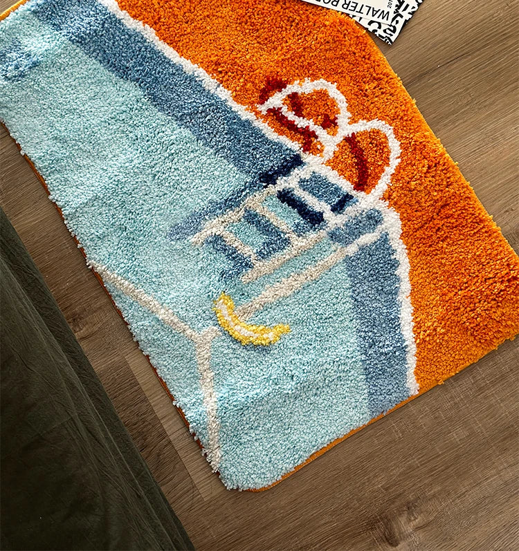 Whimsy Welcome Fluffy Tufted -ovimatto - Liukumaton