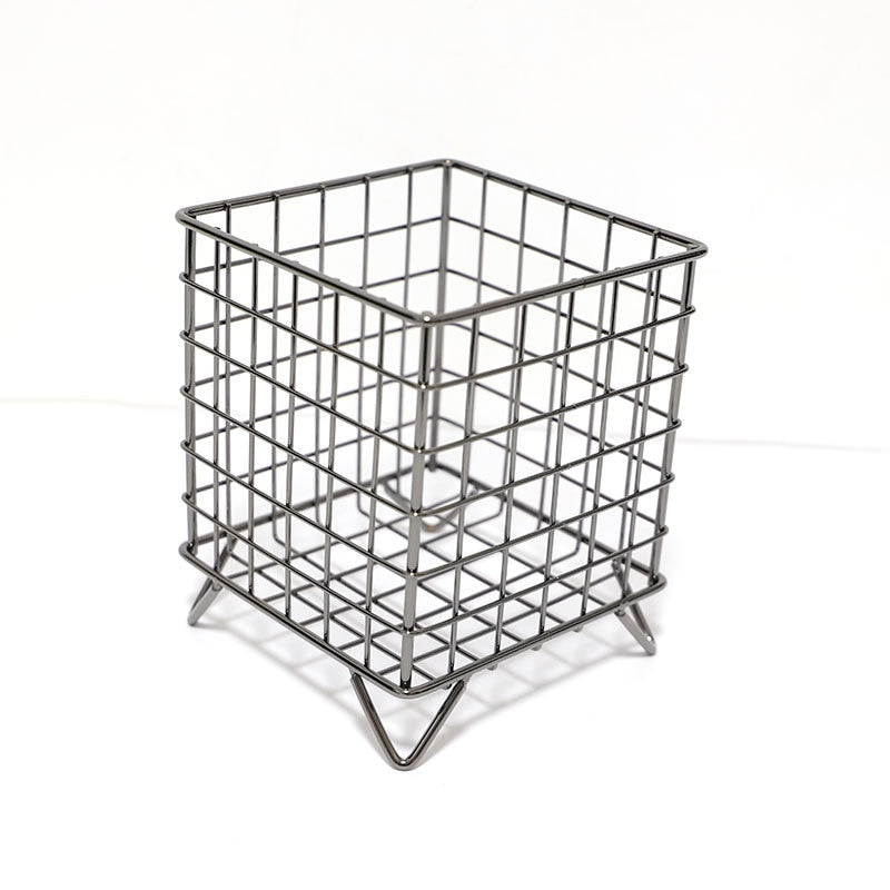 SkandiShop Metal Square Desktop Basket
