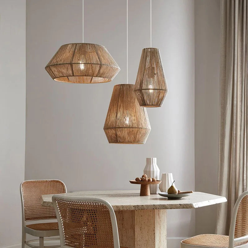ZenWeave Rattan Pendant Light