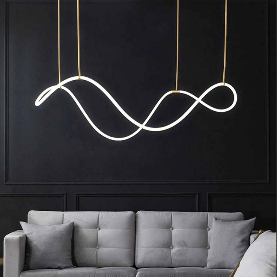 Nordic LED Long Hose Chandelier