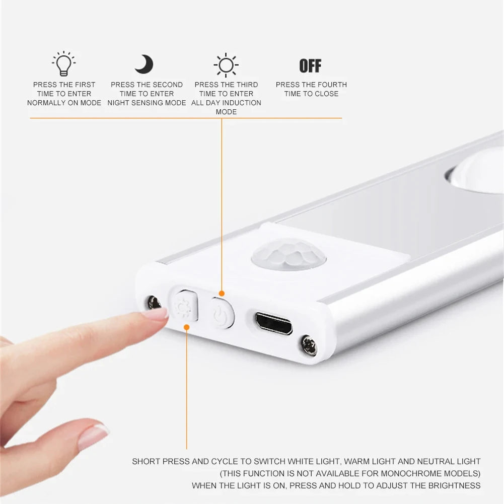 UltraGlow-liiketunnistimella varustettu LED-yövalo