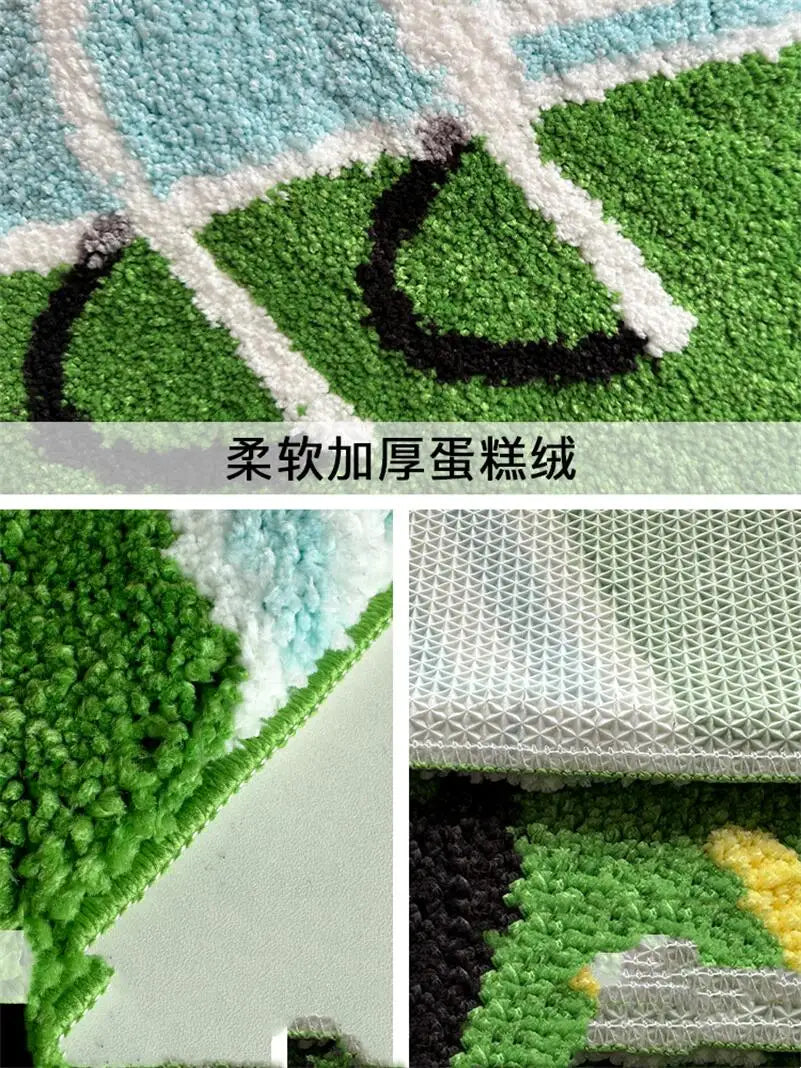 Whimsy Welcome Fluffy Tufted -ovimatto - Liukumaton