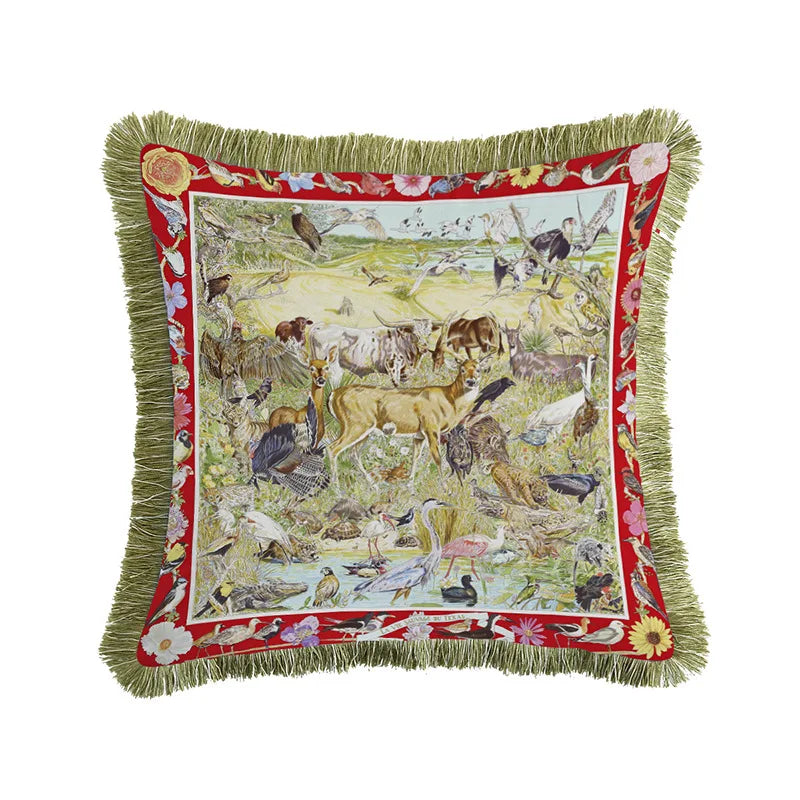 Luxe Jungle Velvet Cushion Cover