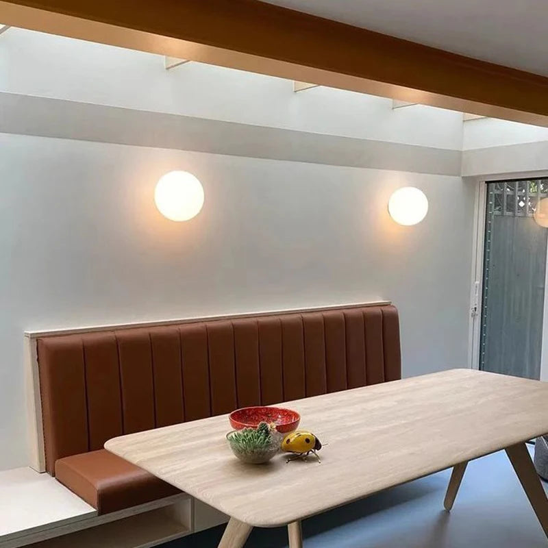 LumiSphere Glass Wall Lamp – Modern Minimalist Elegance