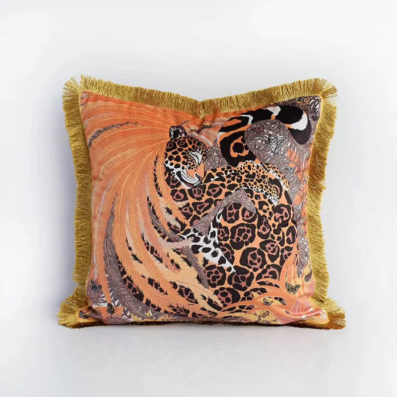 Luxe Jungle Velvet Cushion Cover