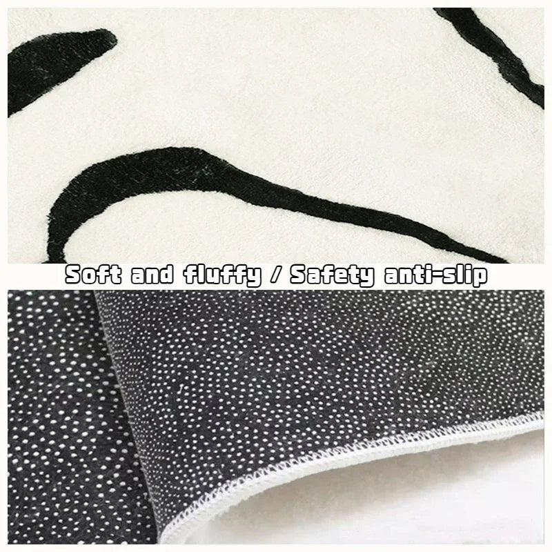 VintageVibe-ruudullinen olohuoneen matto