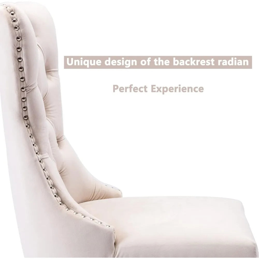 Tuftatut ruokatuolit, 6 kpl