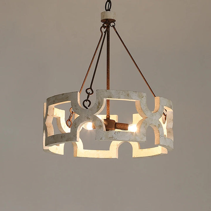 Creative American Rural Wood Chandelier