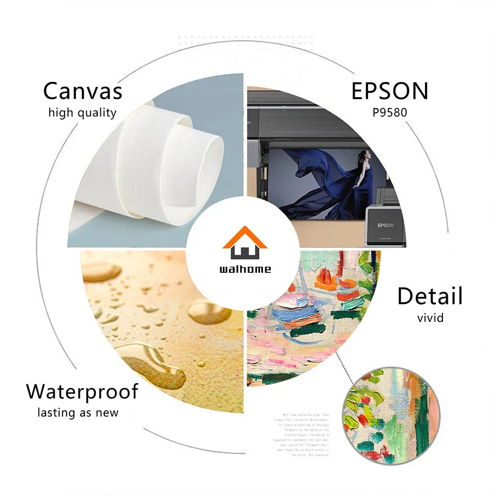 Vintage-mestariteosten seinätaidekokoelma