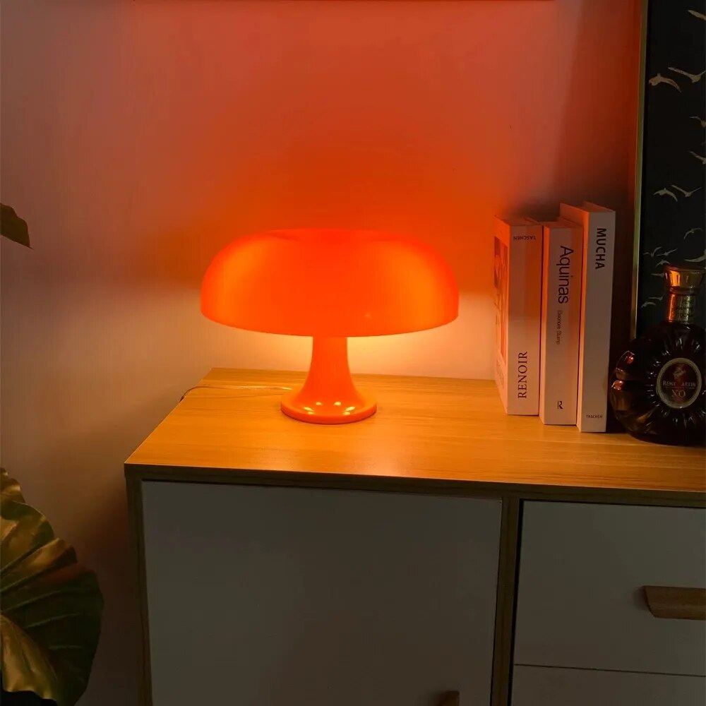 Orange Mushroom Table Lamp