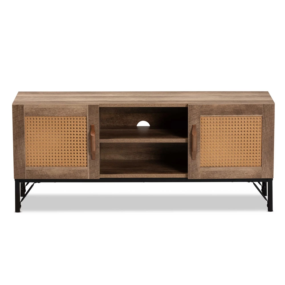 SkandiShop Rattan TV stand