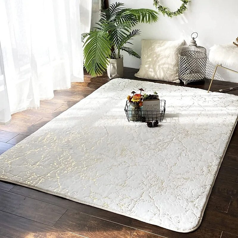 SkandiShop-kylpymatot kylpyhuoneeseen, ylelliset, valkoiset ja kultaiset, liukumattomat