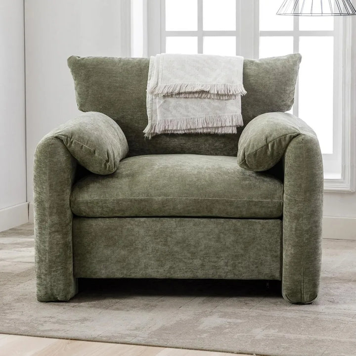 Cozy Chenille Oversized Armchair