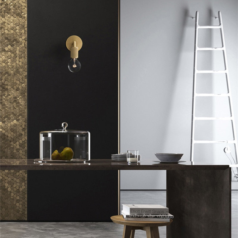 SkandiShop Postmoderni LED-seinävalaisin Olohuone Ruokailuhuoneen seinävalaisin Käytävän tausta Minimalistinen Makuuhuone Yöpöytävalaisin