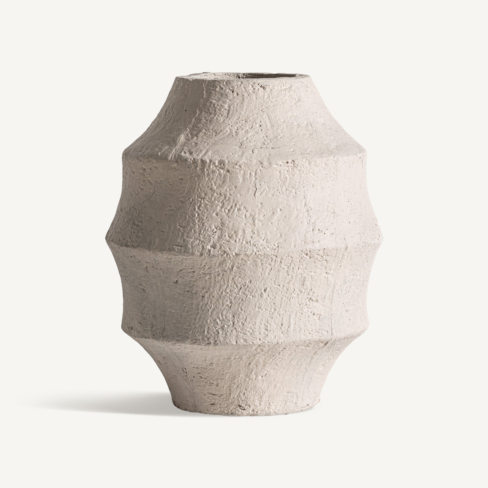 Melman Concrete Vase - Light Brown Cement Decorative Vase