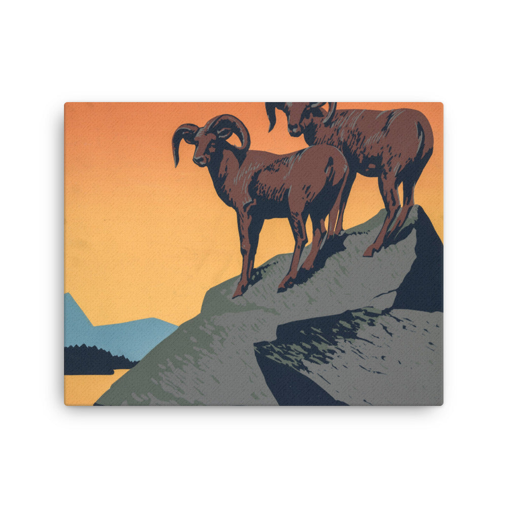 Protect our national parks - old propaganda canvas