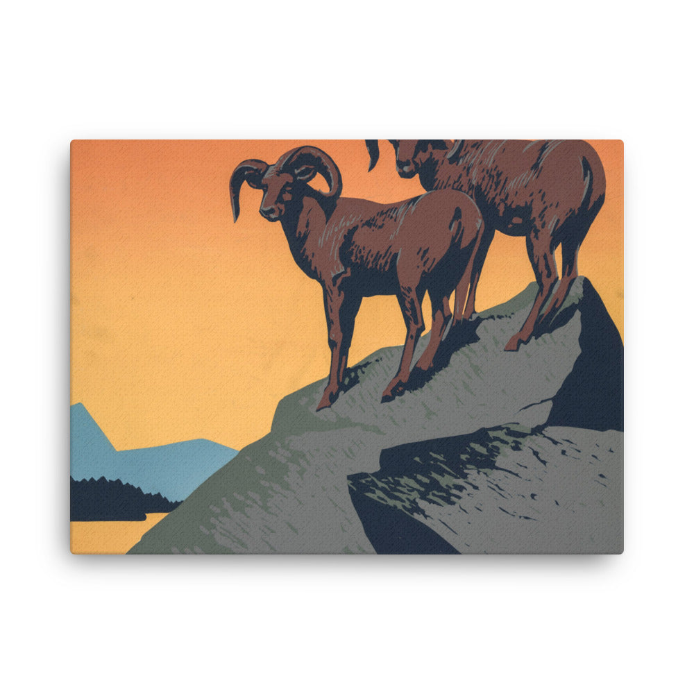 Protect our national parks - old propaganda canvas