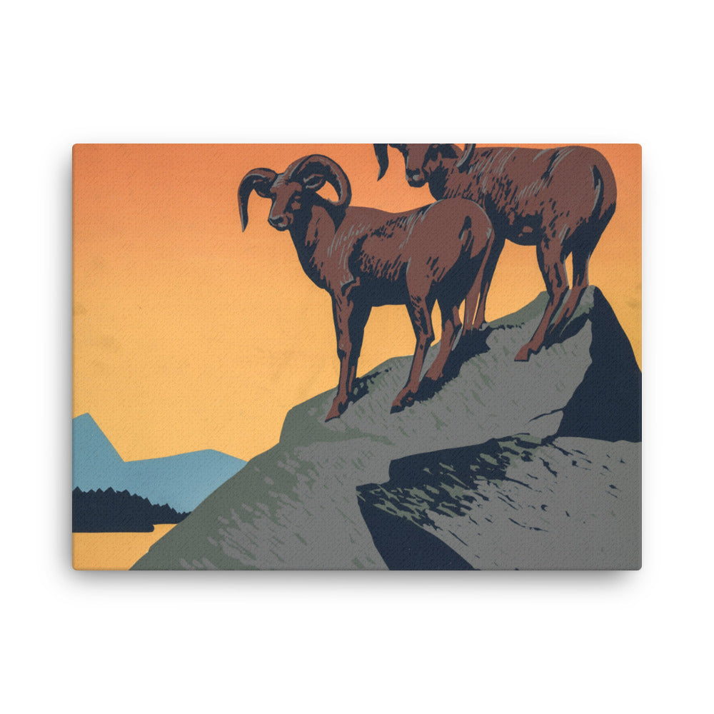 Protect our national parks - old propaganda canvas