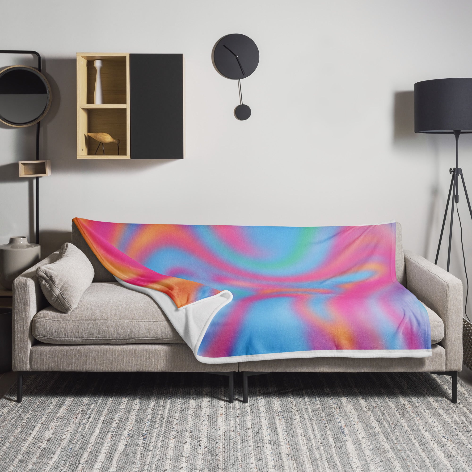 SkandiShop Psychedelic Throw Blanket