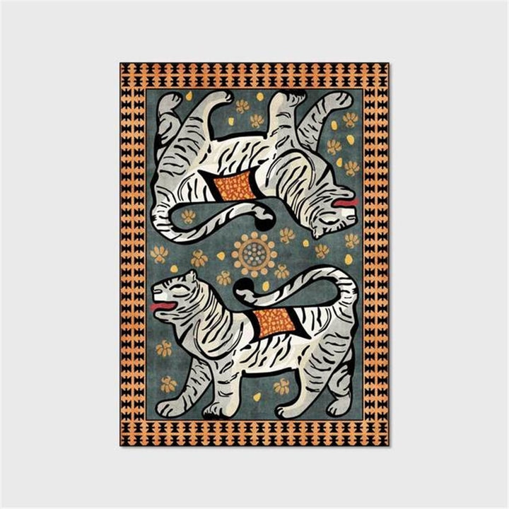 Flanelli-tiikerimatto