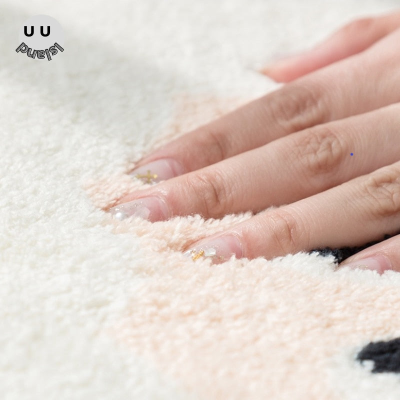 Pörröinen matto olohuoneeseen