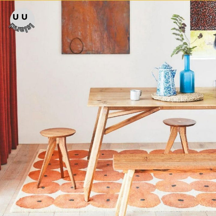 Pörröinen matto olohuoneeseen